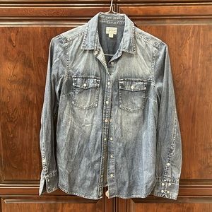 J Crew women’s jean shirt size 10